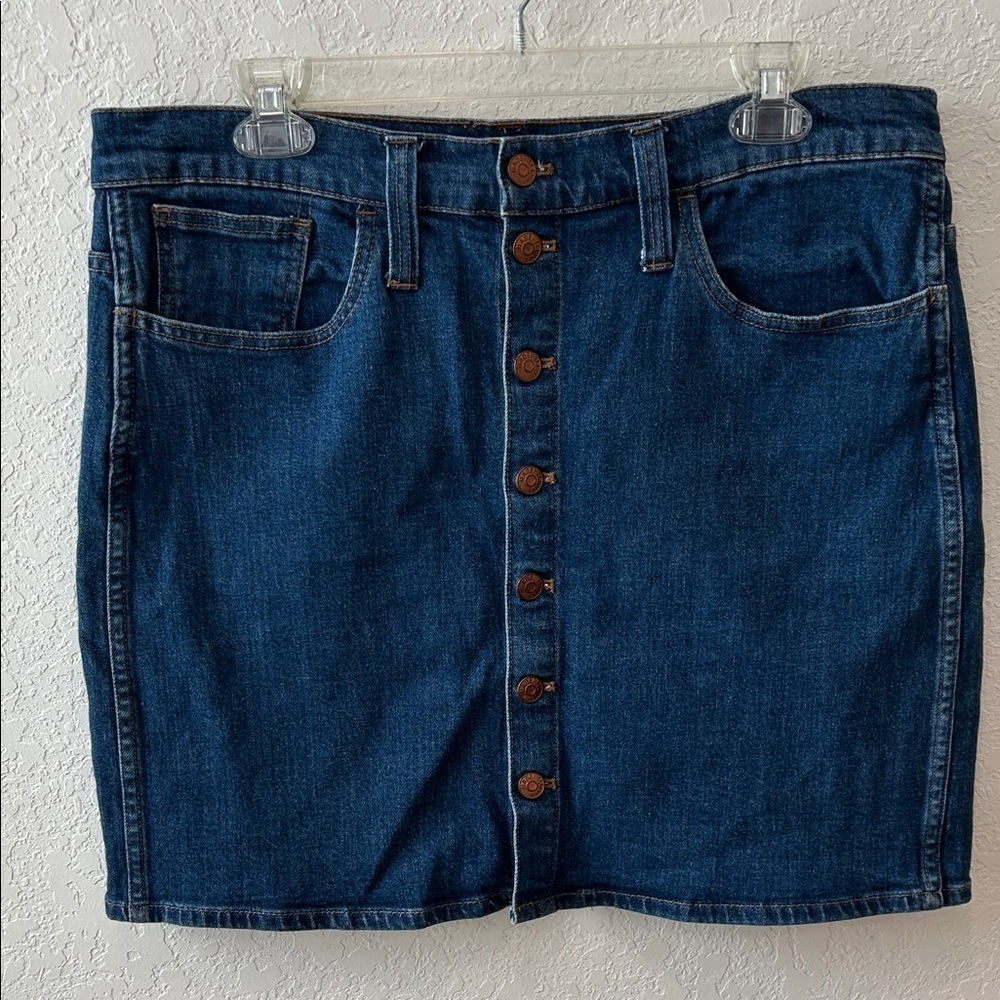 Madewell Classic Blue Denim Skirt